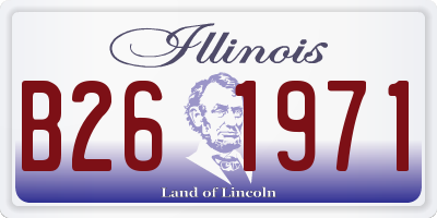 IL license plate B261971