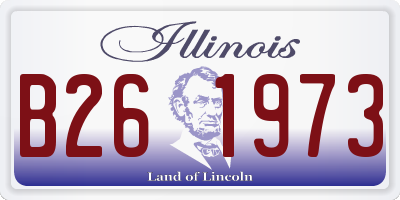 IL license plate B261973