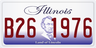 IL license plate B261976