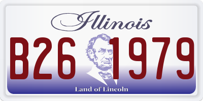 IL license plate B261979