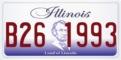 IL license plate B261993