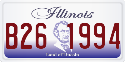 IL license plate B261994