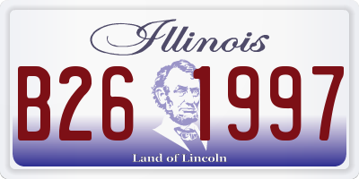 IL license plate B261997