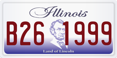 IL license plate B261999