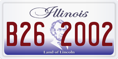 IL license plate B262002