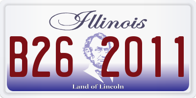 IL license plate B262011