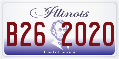 IL license plate B262020