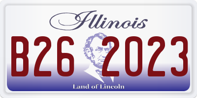 IL license plate B262023