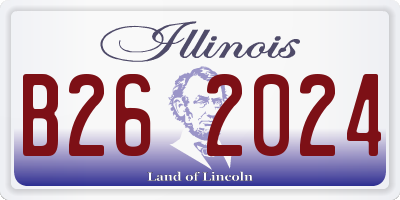 IL license plate B262024