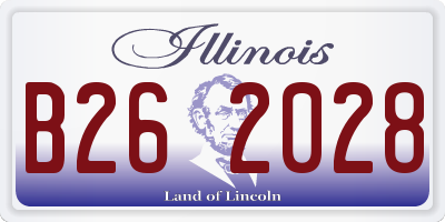 IL license plate B262028