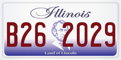 IL license plate B262029