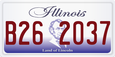 IL license plate B262037