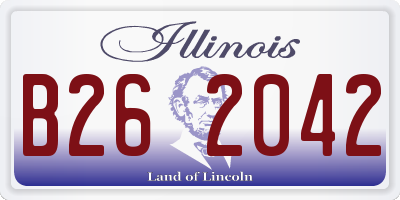 IL license plate B262042