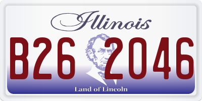 IL license plate B262046