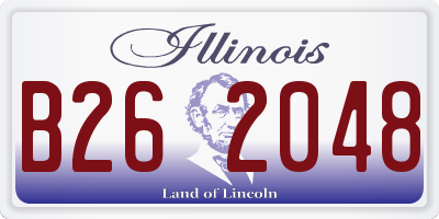 IL license plate B262048
