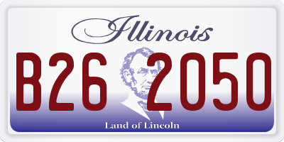 IL license plate B262050