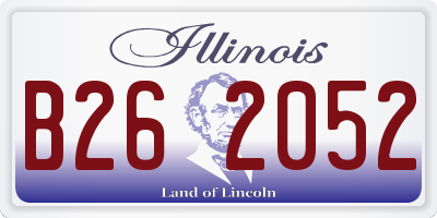 IL license plate B262052