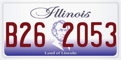 IL license plate B262053