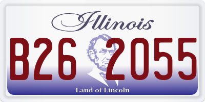IL license plate B262055