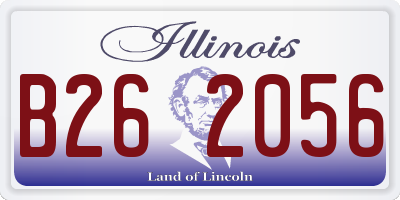 IL license plate B262056