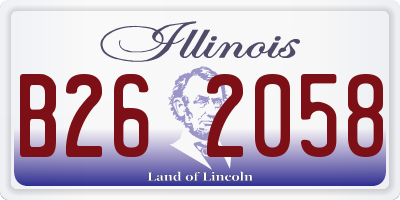IL license plate B262058