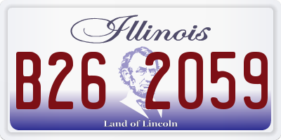 IL license plate B262059