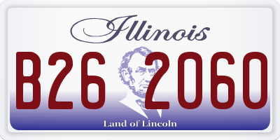 IL license plate B262060