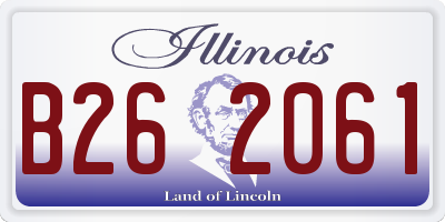 IL license plate B262061