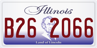 IL license plate B262066