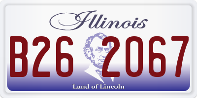 IL license plate B262067