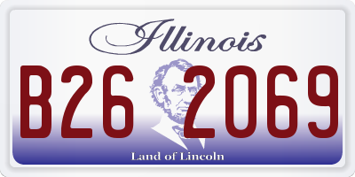 IL license plate B262069
