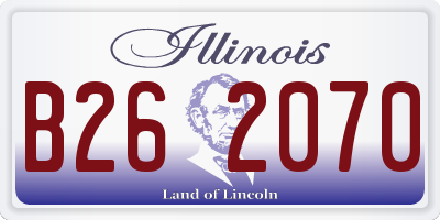 IL license plate B262070