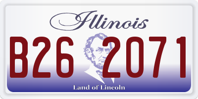 IL license plate B262071