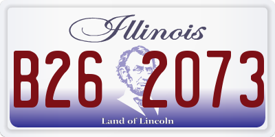 IL license plate B262073
