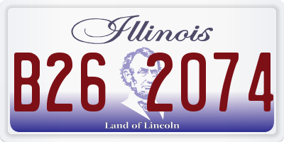 IL license plate B262074