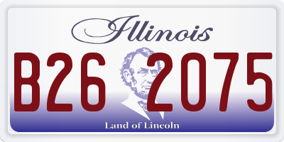 IL license plate B262075