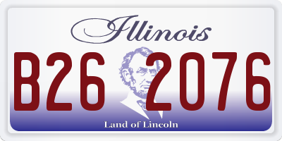 IL license plate B262076