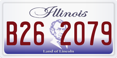 IL license plate B262079