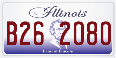 IL license plate B262080