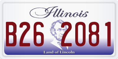 IL license plate B262081