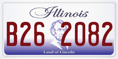 IL license plate B262082