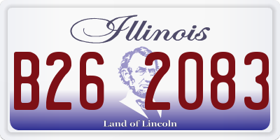 IL license plate B262083