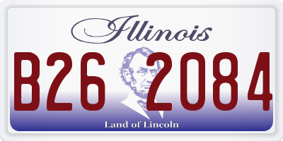 IL license plate B262084