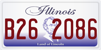 IL license plate B262086