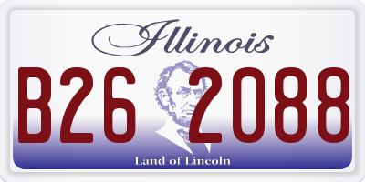 IL license plate B262088
