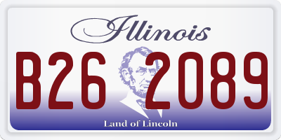 IL license plate B262089