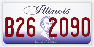 IL license plate B262090