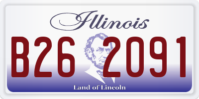 IL license plate B262091