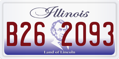 IL license plate B262093