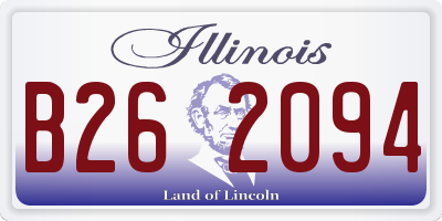 IL license plate B262094